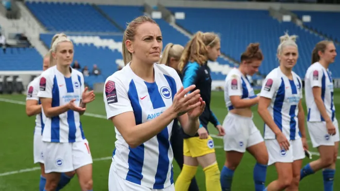 Framed Print : Brighton and Hove Albion Women vs. Arsenal Women: WSL Clash at American Express Community Stadium (29APR19) - Intense Match Action Framed Print : Brighton and Hove Albion Women vs. Arsenal Women: WSL Clash at American Express Community Stadium (29APR19) - Intense Match Action