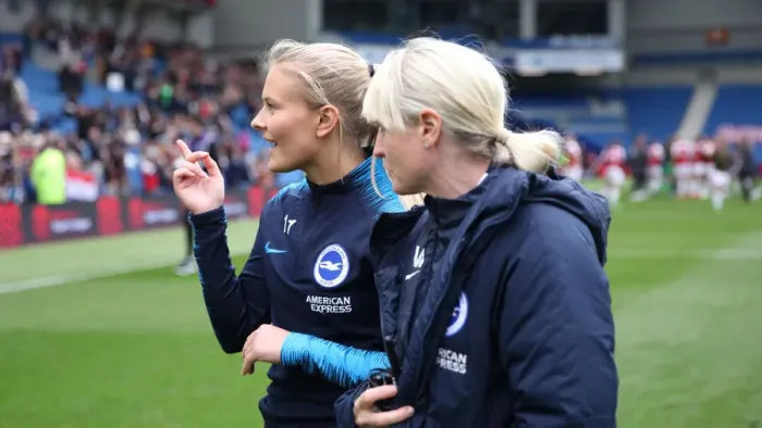 Framed Print : Brighton & Hove Albion Women vs. Arsenal Women: WSL Clash at American Express Community Stadium (29APR19) - Intense Match Action Framed Print : Brighton & Hove Albion Women vs. Arsenal Women: WSL Clash at American Express Community Stadium (29APR19) - Intense Match Action