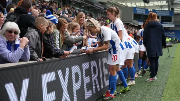 Framed Print : Brighton and Hove Albion Women vs. Arsenal Women: WSL Clash at American Express Community Stadium (29APR19) - Intense Match Action Framed Print : Brighton and Hove Albion Women vs. Arsenal Women: WSL Clash at American Express Community Stadium (29APR19) - Intense Match Action