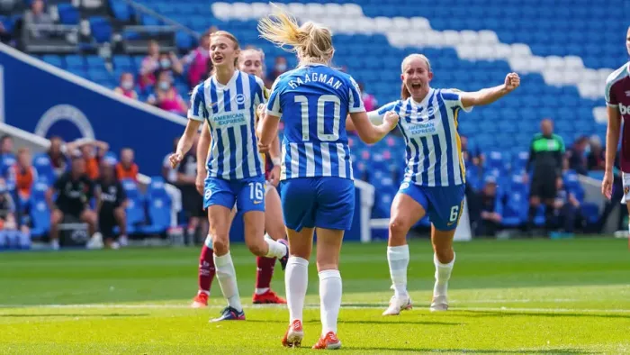 Framed Print : Brighton & Hove Albion Women vs. West Ham United Women: 2021 / 22 WSL Showdown at American Express Community Stadium Framed Print : Brighton & Hove Albion Women vs. West Ham United Women: 2021 / 22 WSL Showdown at American Express Community Stadium