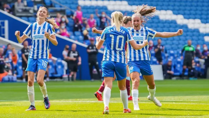 Framed Print : Brighton & Hove Albion Women vs. West Ham United Women: 2021 / 22 WSL Showdown at American Express Community Stadium Framed Print : Brighton & Hove Albion Women vs. West Ham United Women: 2021 / 22 WSL Showdown at American Express Community Stadium