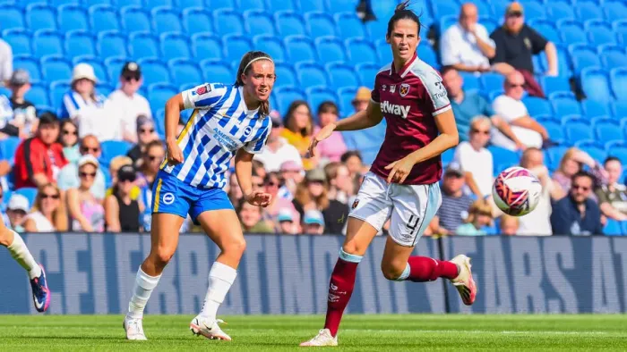 Framed Print : Brighton & Hove Albion Women vs. West Ham United Women: 2021 / 22 WSL Showdown at American Express Community Stadium Framed Print : Brighton & Hove Albion Women vs. West Ham United Women: 2021 / 22 WSL Showdown at American Express Community Stadium