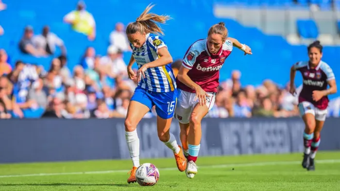 Framed Print : Brighton & Hove Albion Women vs. West Ham United Women: 2021 / 22 WSL Showdown at American Express Community Stadium Framed Print : Brighton & Hove Albion Women vs. West Ham United Women: 2021 / 22 WSL Showdown at American Express Community Stadium