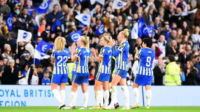 Framed Print : Brighton & Hove Albion Women vs. Leicester City Women: Premier League Showdown at American Express Community Stadium (14th November 2021) Framed Print : Brighton & Hove Albion Women vs. Leicester City Women: Premier League Showdown at American Express Community Stadium (14th November 2021)