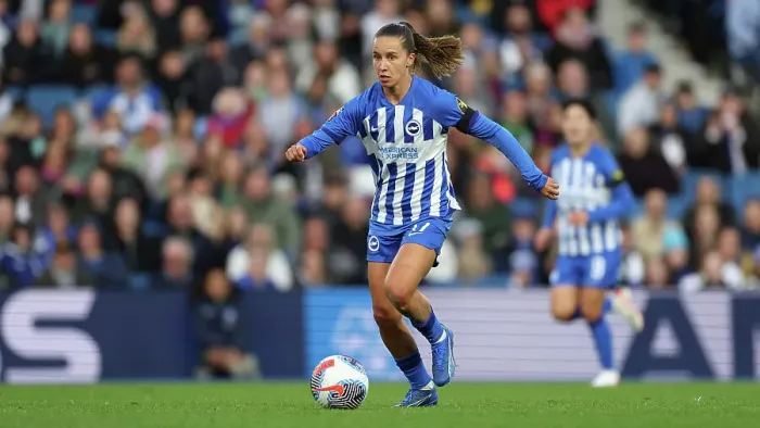 Framed Print : Brighton & Hove Albion Women vs. Tottenham Hotspur Women: A Premier League Showdown at Amex Stadium (15th October 2023) Framed Print : Brighton & Hove Albion Women vs. Tottenham Hotspur Women: A Premier League Showdown at Amex Stadium (15th October 2023)