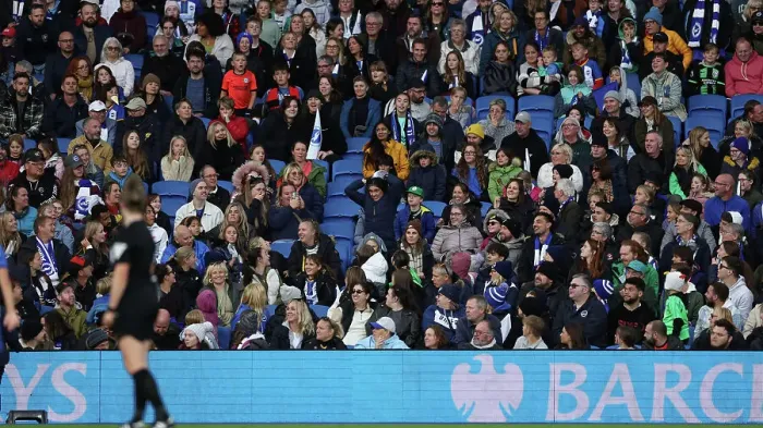 Framed Print : Brighton & Hove Albion Women vs. Tottenham Hotspur Women: A Premier League Showdown at the Amex Stadium (15th October 2023) Framed Print : Brighton & Hove Albion Women vs. Tottenham Hotspur Women: A Premier League Showdown at the Amex Stadium (15th October 2023)