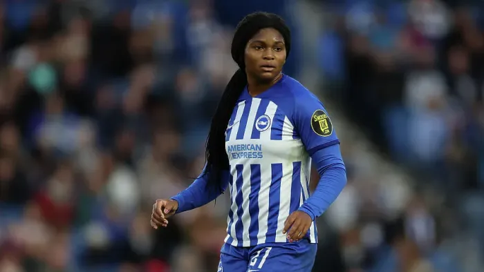 Framed Print : Brighton & Hove Albion Women vs. Tottenham Hotspur Women: A Premier League Showdown at Amex Stadium (15th October 2023) Framed Print : Brighton & Hove Albion Women vs. Tottenham Hotspur Women: A Premier League Showdown at Amex Stadium (15th October 2023)