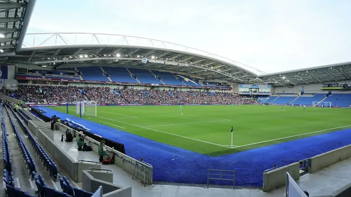 Framed Print : Brighton & Hove Albion Women vs. Tottenham Hotspur Women: A Premier League Showdown at Amex Stadium (15th October 2023) Framed Print : Brighton & Hove Albion Women vs. Tottenham Hotspur Women: A Premier League Showdown at Amex Stadium (15th October 2023)