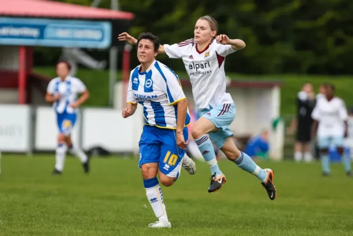 Framed Print : Brighton & Hove Albion Women vs. West Ham United: 2013-14 Season Match Framed Print : Brighton & Hove Albion Women vs. West Ham United: 2013-14 Season Match