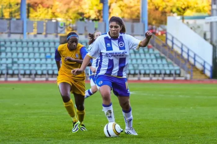 Framed Print : Brighton & Hove Albion Women vs. Gillingham: 2013-14 Season Match Framed Print : Brighton & Hove Albion Women vs. Gillingham: 2013-14 Season Match