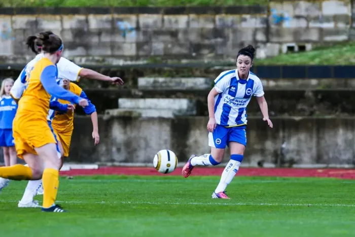 Framed Print : Brighton & Hove Albion Women vs. Gillingham: 2013-14 Season Match Framed Print : Brighton & Hove Albion Women vs. Gillingham: 2013-14 Season Match