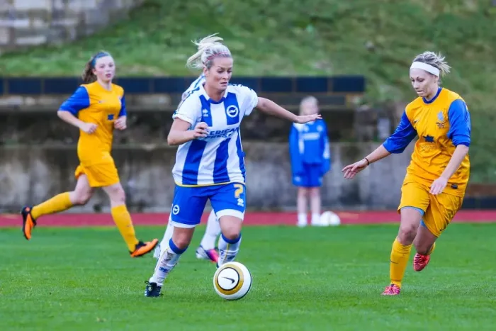Framed Print : Brighton & Hove Albion Women vs. Gillingham: 2013-14 Season Match Framed Print : Brighton & Hove Albion Women vs. Gillingham: 2013-14 Season Match
