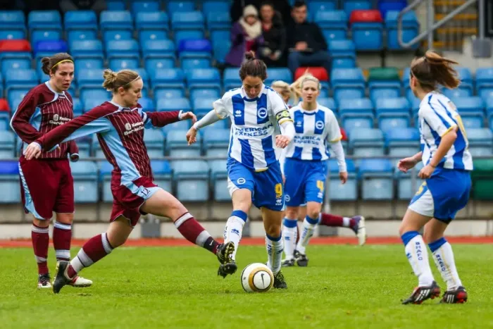 Framed Print : Brighton & Hove Albion Women vs. Chesham (2) - Season 2013-14: A Football Match Framed Print : Brighton & Hove Albion Women vs. Chesham (2) - Season 2013-14: A Football Match