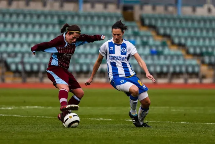 Framed Print : Brighton & Hove Albion Women vs. Chesham (2) - Season 2013-14: A Football Match Framed Print : Brighton & Hove Albion Women vs. Chesham (2) - Season 2013-14: A Football Match