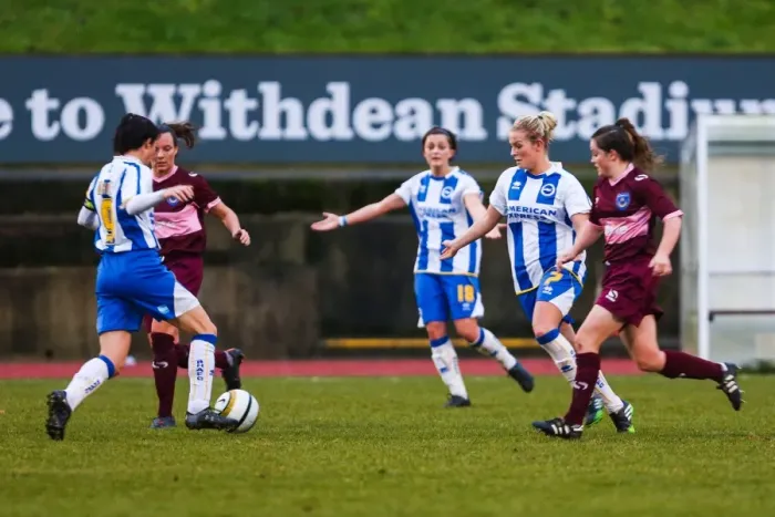 Framed Print : Brighton & Hove Albion Women vs. Portsmouth: 2013-14 Season Match Framed Print : Brighton & Hove Albion Women vs. Portsmouth: 2013-14 Season Match