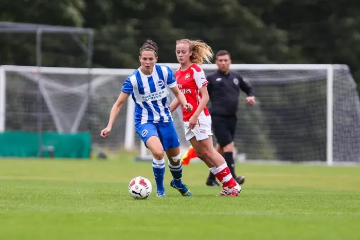 Framed Print : Brighton & Hove Albion Women vs Arsenal DS (10Aug14) Framed Print : Brighton & Hove Albion Women vs Arsenal DS (10Aug14)