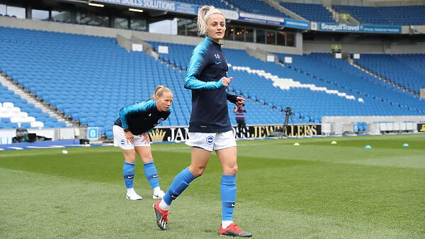 Brighton and Hove Albion Women vs Arsenal Women: WSL Clash at American Express Community Stadium (29APR19) - Intense Match Action