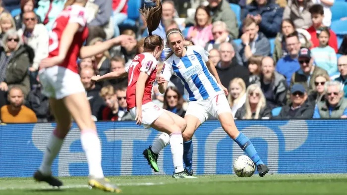 Framed Print : Brighton and Hove Albion Women vs Arsenal Women: WSL Clash at American Express Community Stadium (29APR19) - Intense Action from the Women's Super League Match Framed Print : Brighton and Hove Albion Women vs Arsenal Women: WSL Clash at American Express Community Stadium (29APR19) - Intense Action from the Women's Super League Match