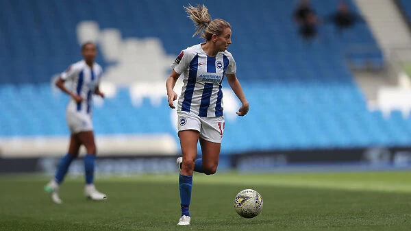 Brighton and Hove Albion Women vs. Arsenal Women: WSL Clash at American Express Community Stadium (29APR19) - Intense Action on the Field
