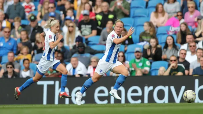 Framed Print : Brighton and Hove Albion Women vs Arsenal Women: WSL Clash at American Express Community Stadium (29APR19) - Intense Match Action Framed Print : Brighton and Hove Albion Women vs Arsenal Women: WSL Clash at American Express Community Stadium (29APR19) - Intense Match Action