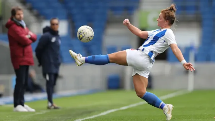 Framed Print : Brighton and Hove Albion Women vs Arsenal Women: WSL Clash at American Express Community Stadium (29APR19) - Intense Action from the Women's Super League Match Framed Print : Brighton and Hove Albion Women vs Arsenal Women: WSL Clash at American Express Community Stadium (29APR19) - Intense Action from the Women's Super League Match