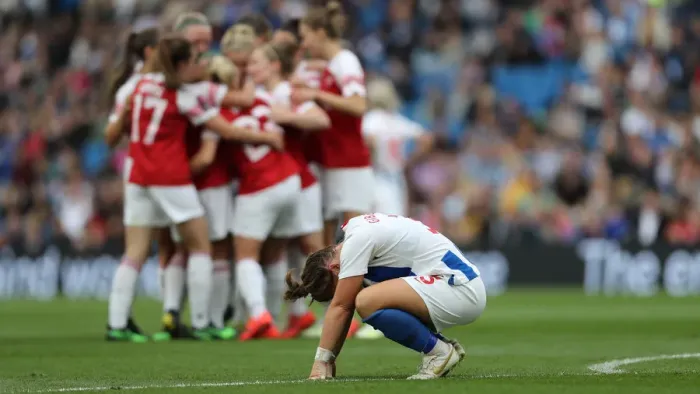 Framed Print : Brighton & Hove Albion Women vs Arsenal Women: WSL Clash at American Express Community Stadium (29APR19) Framed Print : Brighton & Hove Albion Women vs Arsenal Women: WSL Clash at American Express Community Stadium (29APR19)