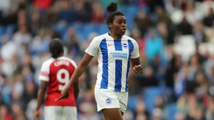 Framed Print : Brighton and Hove Albion Women vs Arsenal Women: WSL Clash at American Express Community Stadium (29APR19) - Intense Match Action Framed Print : Brighton and Hove Albion Women vs Arsenal Women: WSL Clash at American Express Community Stadium (29APR19) - Intense Match Action