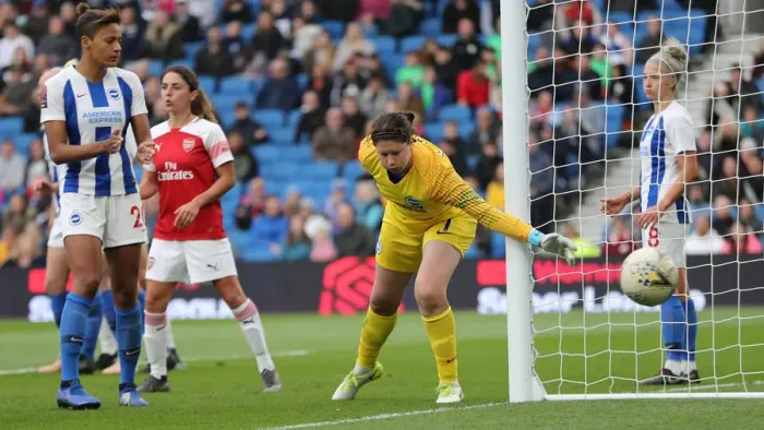 Framed Print : Brighton and Hove Albion Women vs Arsenal Women: WSL Clash at American Express Community Stadium (29APR19) - Match Action Framed Print : Brighton and Hove Albion Women vs Arsenal Women: WSL Clash at American Express Community Stadium (29APR19) - Match Action