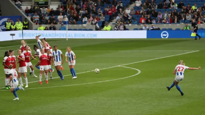 Framed Print : Brighton and Hove Albion Women vs Arsenal Women: WSL Clash at American Express Community Stadium (29APR19) - Intense Match Action Framed Print : Brighton and Hove Albion Women vs Arsenal Women: WSL Clash at American Express Community Stadium (29APR19) - Intense Match Action