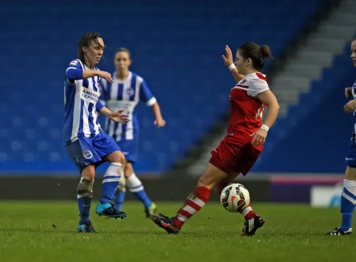 Framed Print : Brighton & Hove Albion Women vs Charlton Athletic Ladies: FA Womens Premier League Clash at American Express Community Stadium (December 2015) Framed Print : Brighton & Hove Albion Women vs Charlton Athletic Ladies: FA Womens Premier League Clash at American Express Community Stadium (December 2015)
