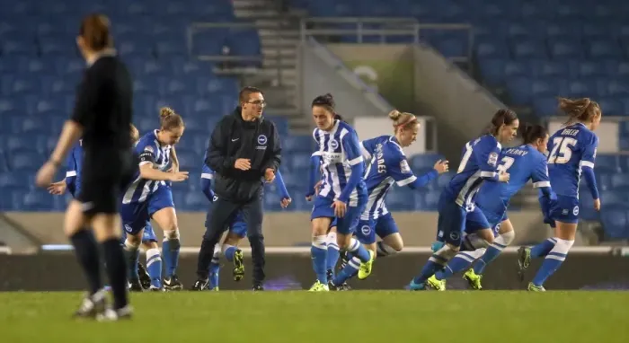 Framed Print : Brighton & Hove Albion Women vs Charlton Athletic Ladies: FA Womens Premier League Showdown at American Express Community Stadium (December 2015) Framed Print : Brighton & Hove Albion Women vs Charlton Athletic Ladies: FA Womens Premier League Showdown at American Express Community Stadium (December 2015)