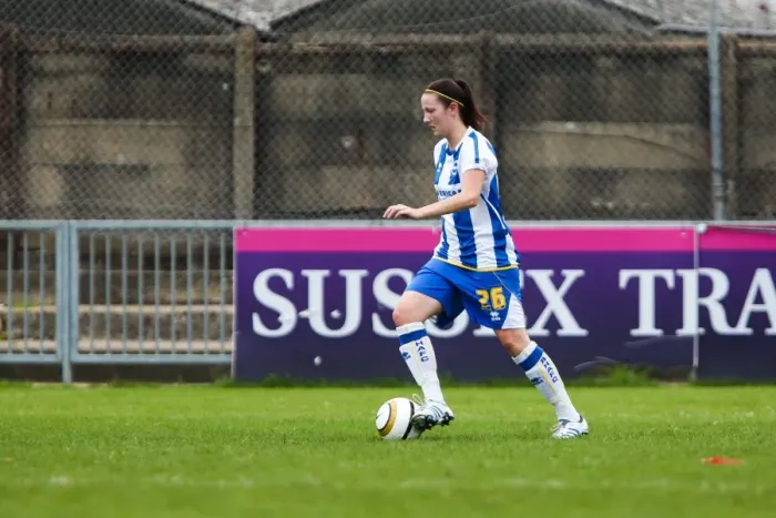 Framed Print : Brighton & Hove Albion Women's Football: 2013-14 Season - Chesham Match