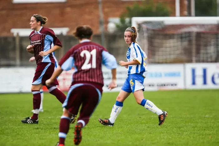 Framed Print : Brighton & Hove Albion Women's Football: 2013-14 Season - Chesham Match Framed Print : Brighton & Hove Albion Women's Football: 2013-14 Season - Chesham Match