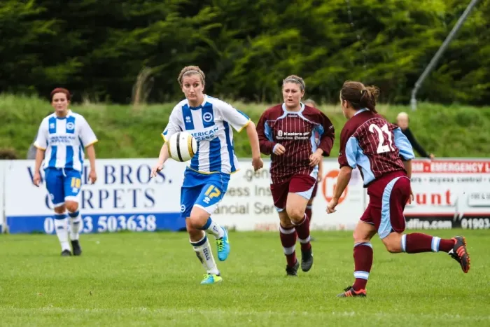 Framed Print : Brighton & Hove Albion Women's Football: 2013-14 Season - Chesham Match Framed Print : Brighton & Hove Albion Women's Football: 2013-14 Season - Chesham Match