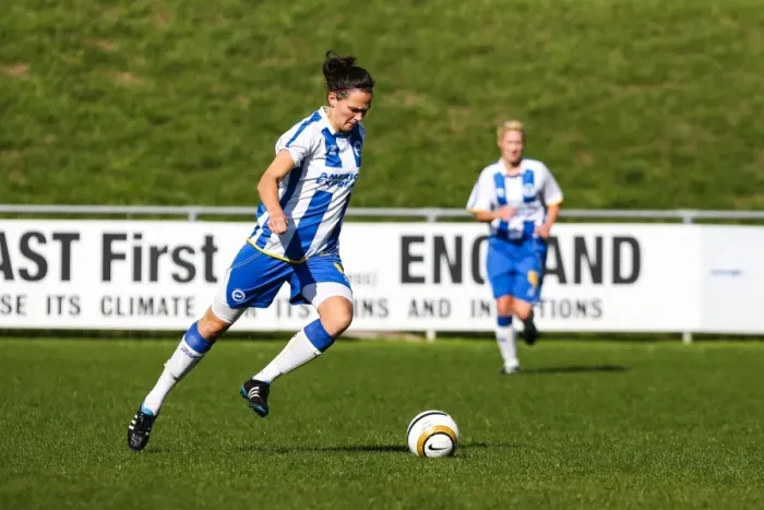 Framed Print : Brighton & Hove Albion Women's Football: 2013-14 Season - Lewes Match