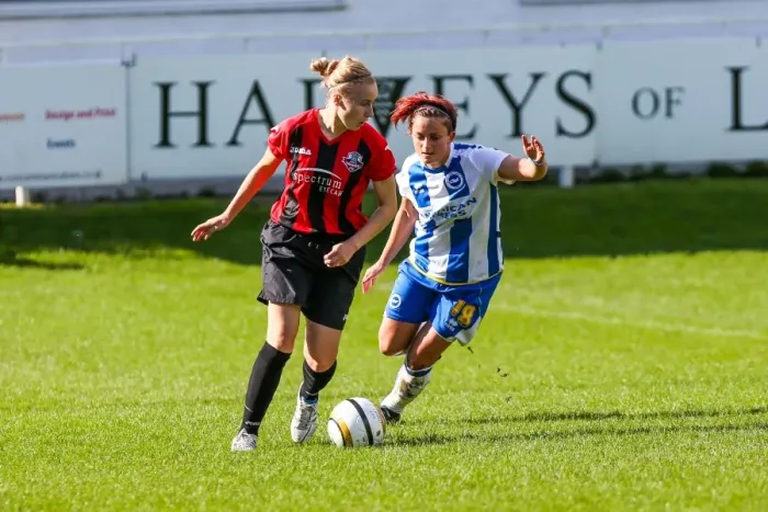 Framed Print : Brighton & Hove Albion Women's Football: 2013-14 Season - Lewes Match Framed Print : Brighton & Hove Albion Women's Football: 2013-14 Season - Lewes Match