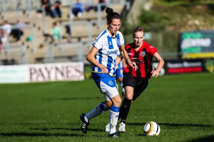 Framed Print : Brighton & Hove Albion Women's Football: 2013-14 Season - Lewes Match Framed Print : Brighton & Hove Albion Women's Football: 2013-14 Season - Lewes Match
