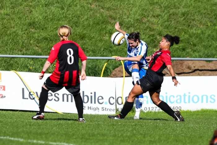 Framed Print : Brighton & Hove Albion Women's Football: 2013-14 Season - Lewes Matches