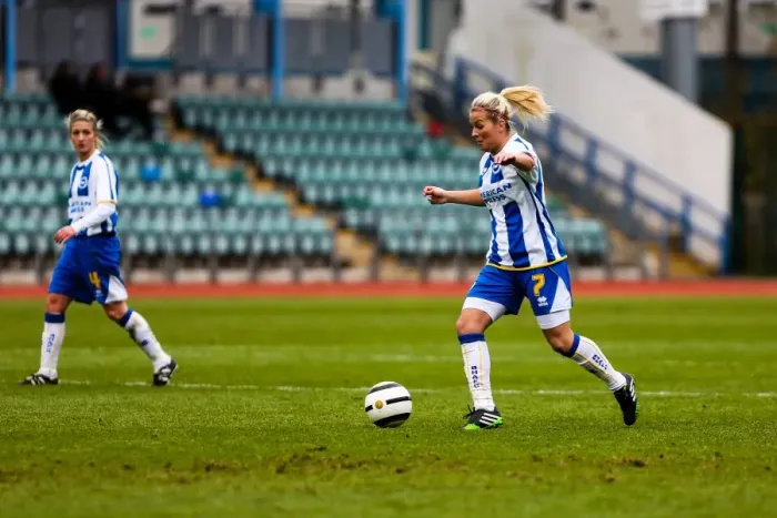Framed Print : Brighton & Hove Albion Women's Football: Action-Packed Match Against Chesham (2013-14 Season) Framed Print : Brighton & Hove Albion Women's Football: Action-Packed Match Against Chesham (2013-14 Season)