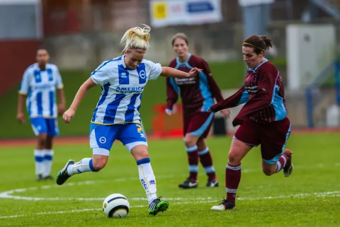 Framed Print : Brighton & Hove Albion Women's Football: Victory Over Chesham (2013-14 Season) Framed Print : Brighton & Hove Albion Women's Football: Victory Over Chesham (2013-14 Season)