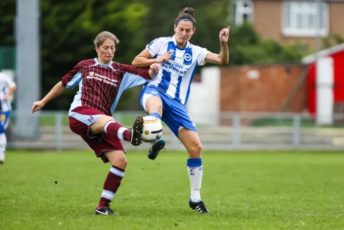 Framed Print : Brighton & Hove Albion Women's Team vs. Chesham - 2013-14 Season Framed Print : Brighton & Hove Albion Women's Team vs. Chesham - 2013-14 Season
