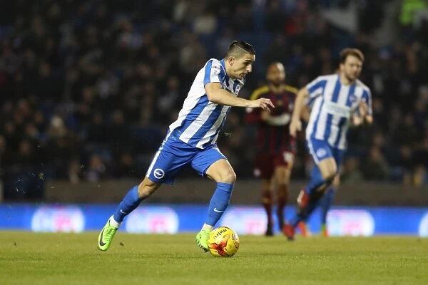 Brighton & Hove Albion's Anthony Knockaert in Action against Ipswich Town (14 February 2017, EFL Sky Bet Championship)