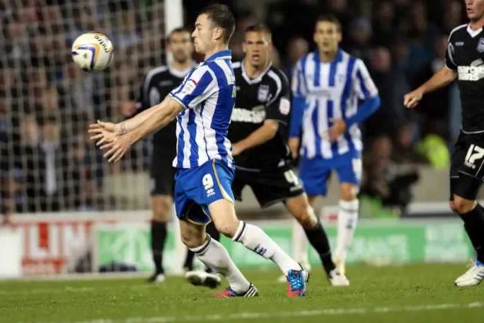 Framed Print : Brighton & Hove Albion's Ashley Barnes Scores Against Ipswich Town in Npower Championship Match at Amex Stadium (October 2, 2012) Framed Print : Brighton & Hove Albion's Ashley Barnes Scores Against Ipswich Town in Npower Championship Match at Amex Stadium (October 2, 2012)