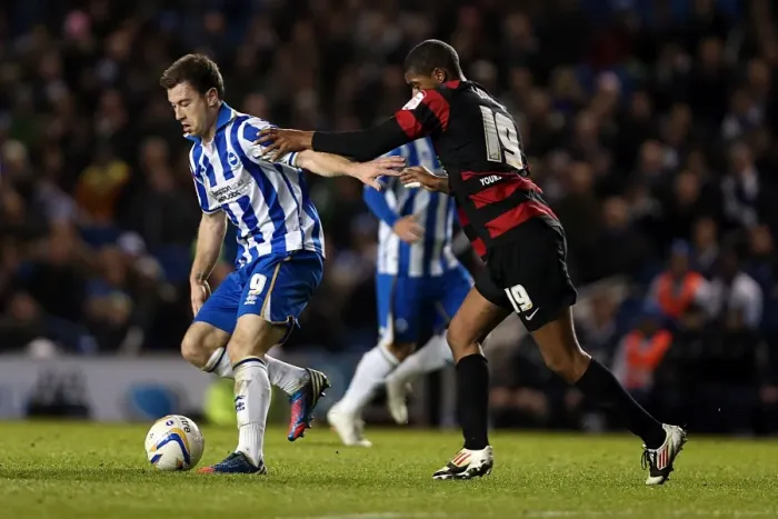 Framed Print : Brighton & Hove Albion's Ashley Barnes Scores Against Peterborough United in Npower Championship Match at Amex Stadium (November 6, 2012) Framed Print : Brighton & Hove Albion's Ashley Barnes Scores Against Peterborough United in Npower Championship Match at Amex Stadium (November 6, 2012)