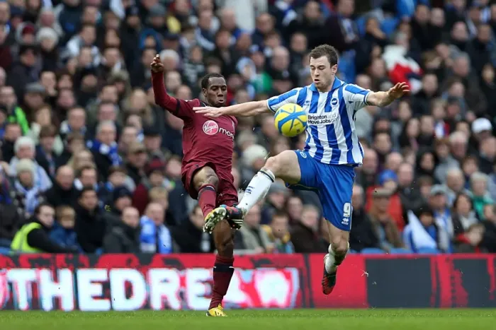 Framed Print : Brighton & Hove Albion's Ashley Barnes Thrills in FA Cup Clash Against Newcastle United (January 5, 2013)