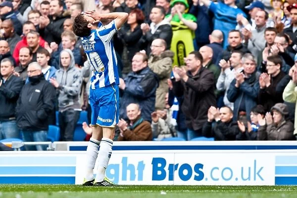 Brighton & Hove Albion's Will Buckley in Action Against Birmingham City - Npower Championship, April 21, 2012