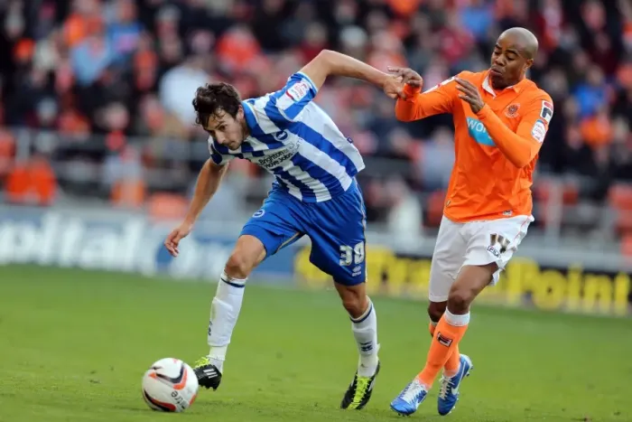 Framed Print : Brighton & Hove Albion's Will Buckley in Action against Blackpool, Npower Championship, October 2012 Framed Print : Brighton & Hove Albion's Will Buckley in Action against Blackpool, Npower Championship, October 2012