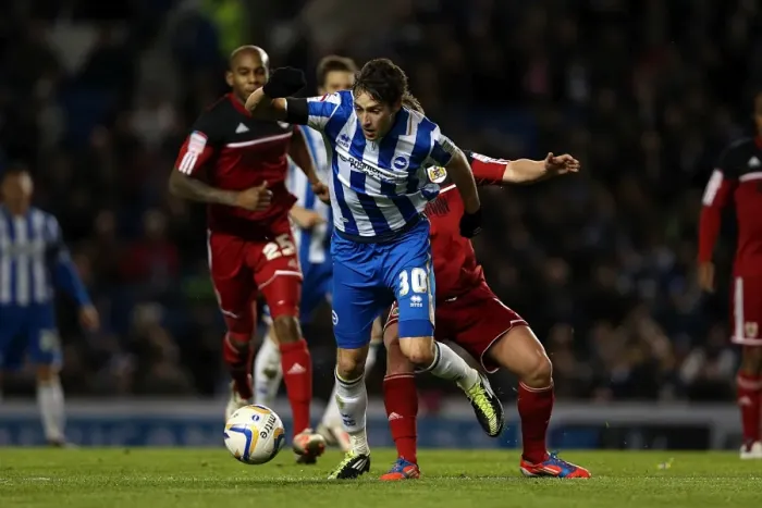 Framed Print : Brighton & Hove Albion's Will Buckley in Action Against Bristol City, Npower Championship, November 27, 2012 Framed Print : Brighton & Hove Albion's Will Buckley in Action Against Bristol City, Npower Championship, November 27, 2012
