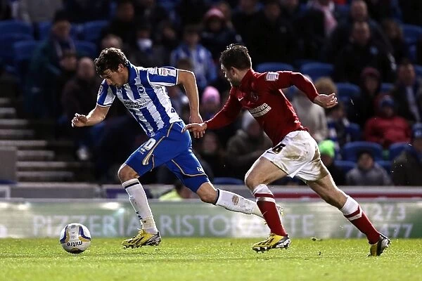 Brighton & Hove Albion's Will Buckley in Action Against Charlton Athletic, April 2013