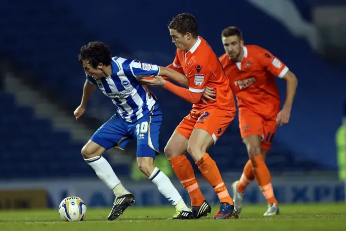 Framed Print : Brighton & Hove Albion's Will Buckley in Action against Millwall, December 18, 2012 Framed Print : Brighton & Hove Albion's Will Buckley in Action against Millwall, December 18, 2012